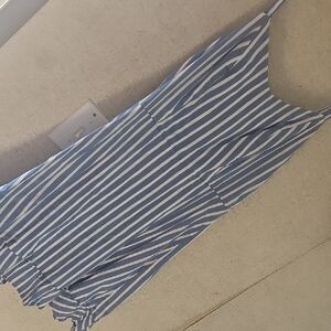 Old Navy Blue and White Textured Dress